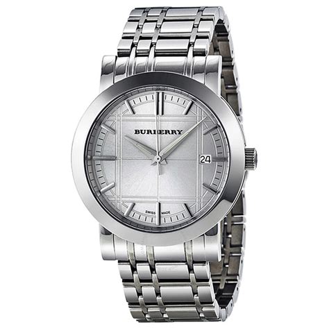 burberry bu1350 silver dial.